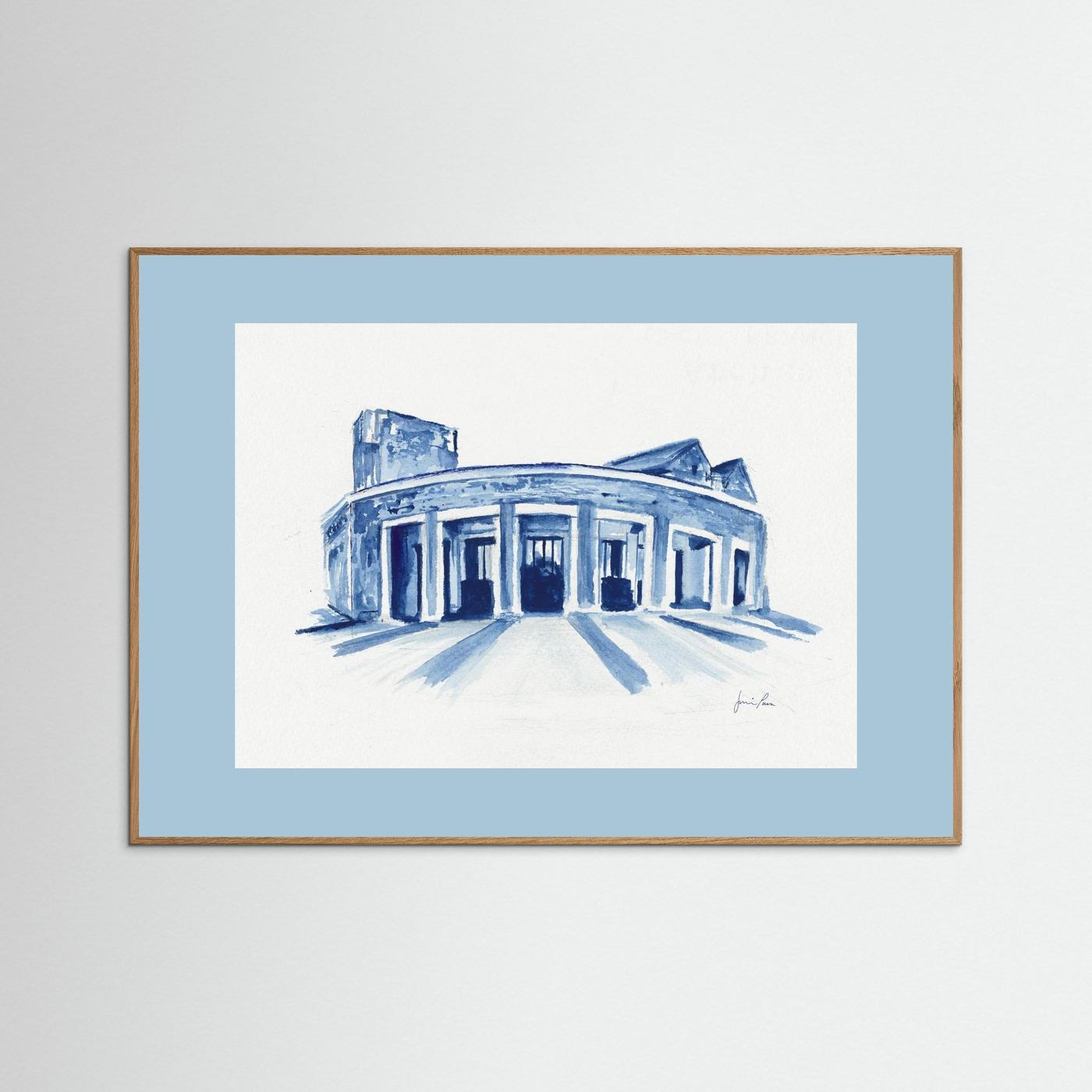 Mullen Performing Arts Center, art print - Villanova University wall art