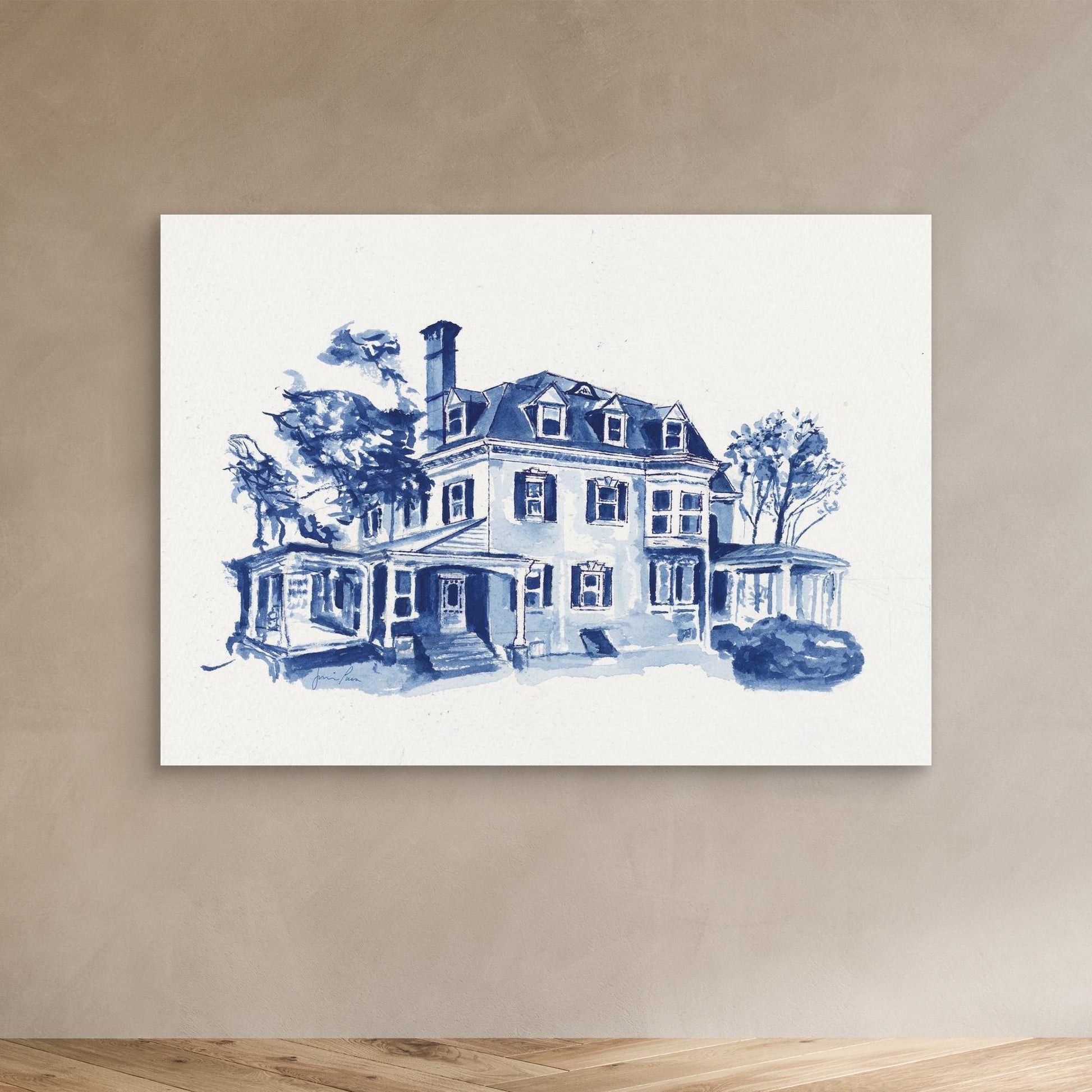 Villanova University, Gallagher Hall, canvas print