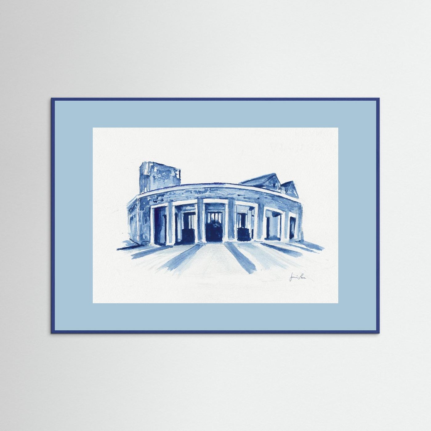 Mullen Performing Arts Center, art print - Villanova University wall art