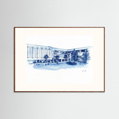 Widger School of Law, art print- Villanova University wall art