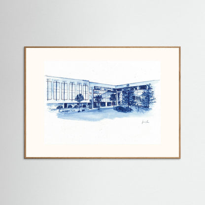 Widger School of Law, art print- Villanova University wall art