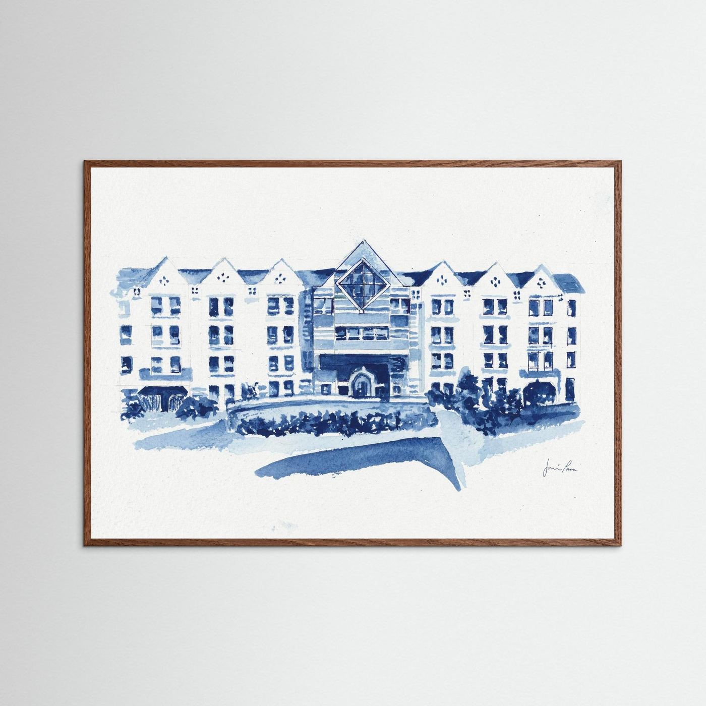 St. Augustine Center, archival art print - Villanova University wall art