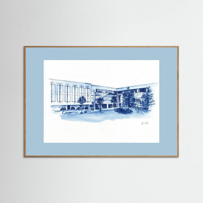 Widger School of Law, art print- Villanova University wall art
