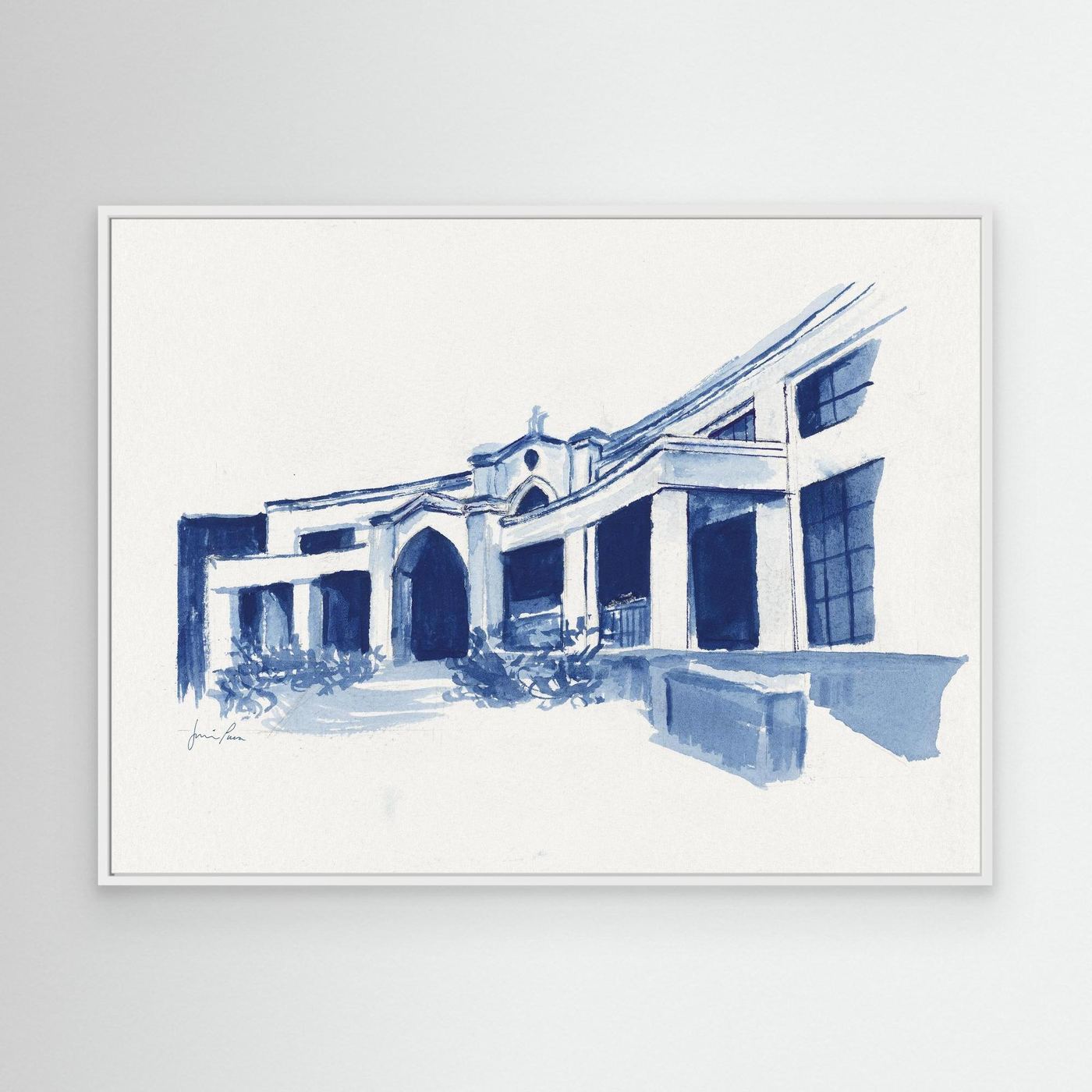 Bartley Hall,  canvas print - Villanova University wall art