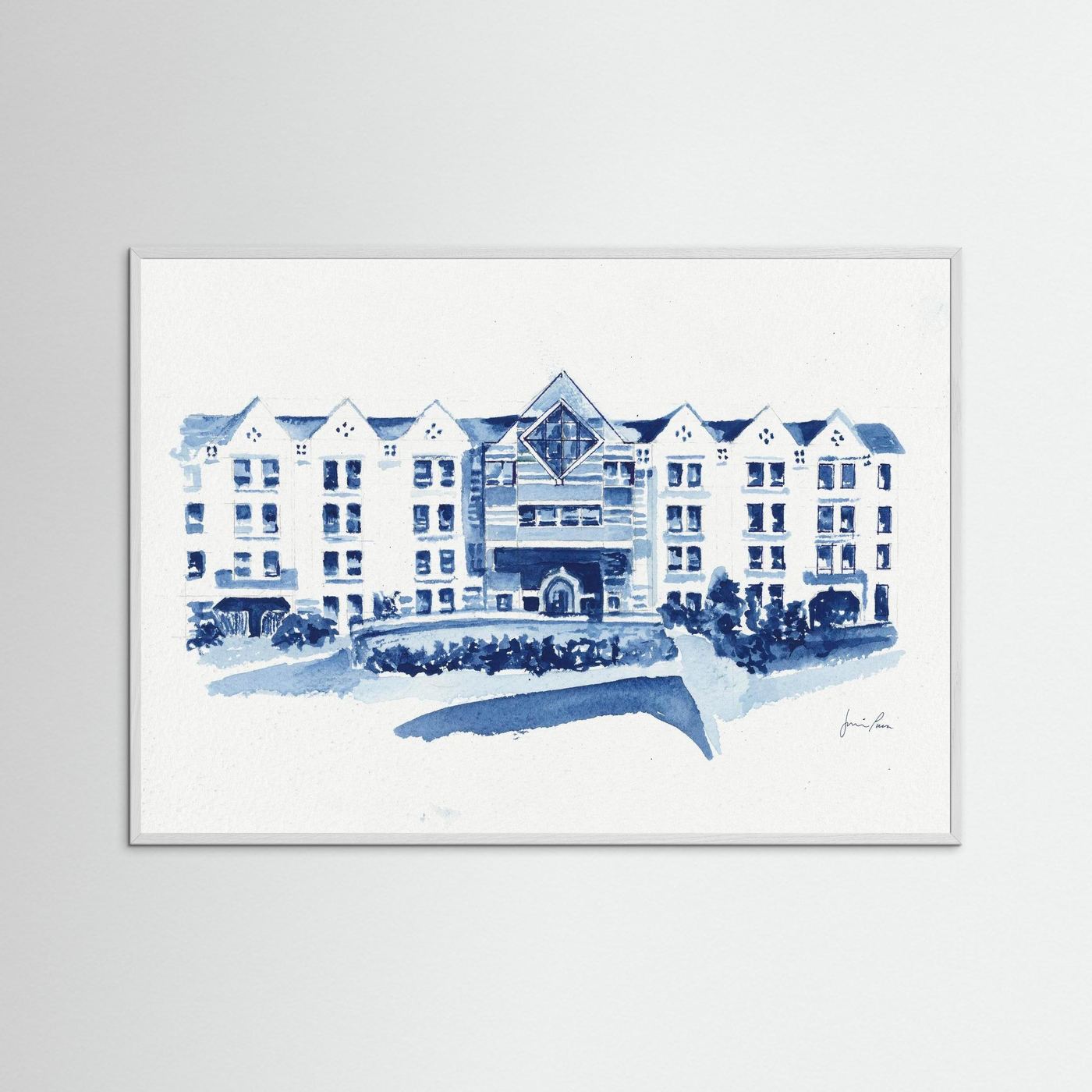 St. Augustine Center, archival art print - Villanova University wall art