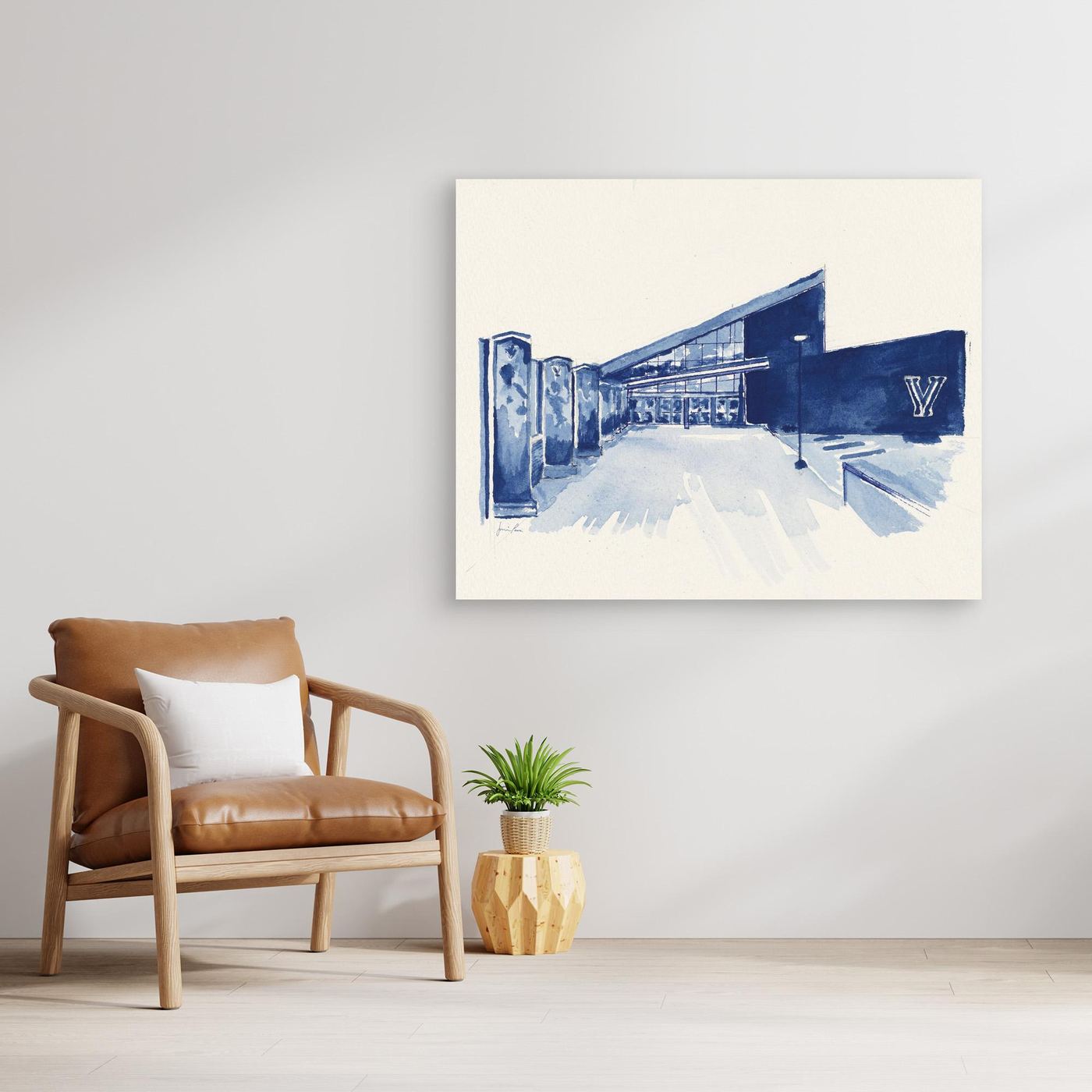 Finneran Pavilion, canvas print - Villanova University wall art