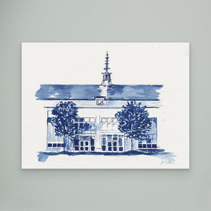 Dougherty Hall, canvas print - Villanova University wall art