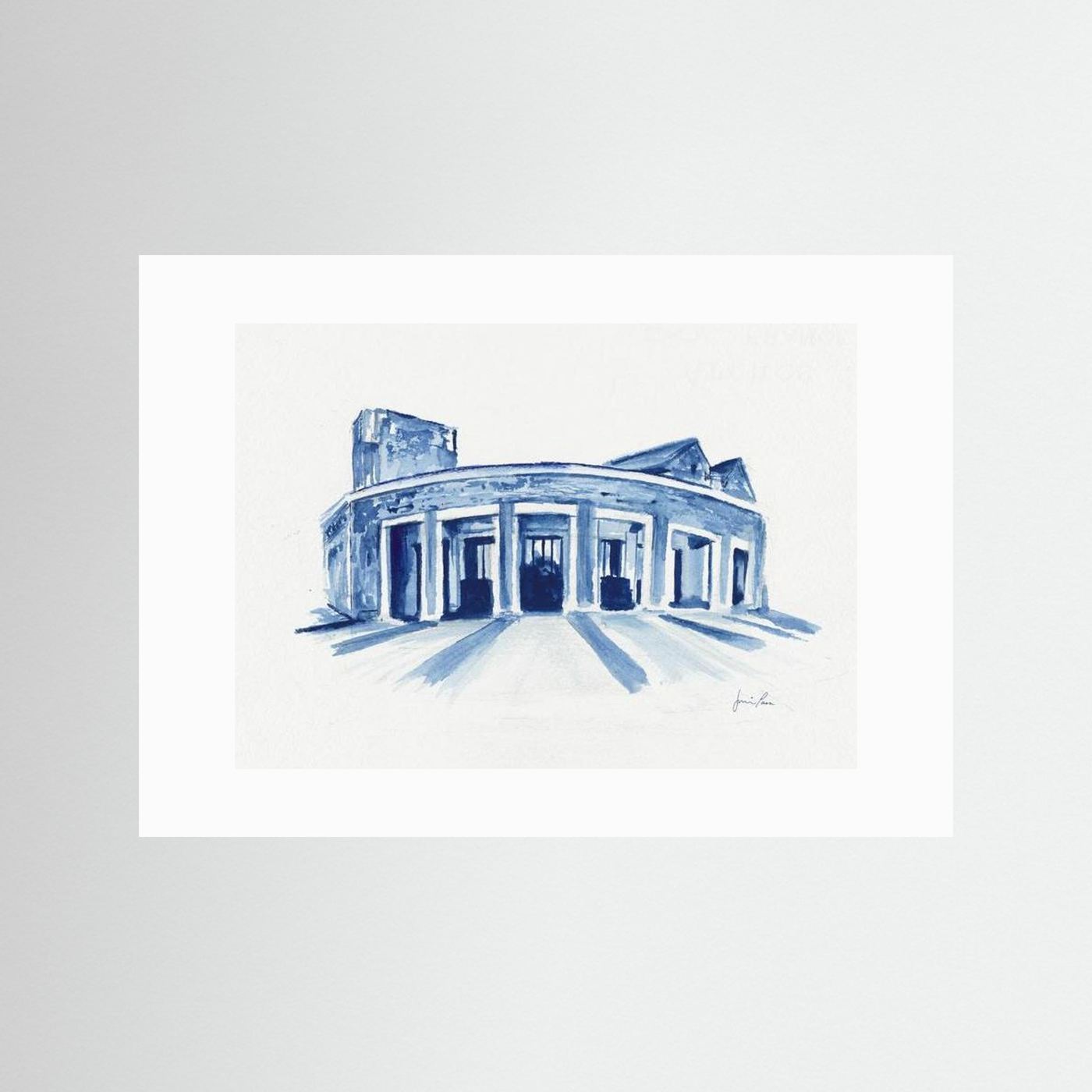 Mullen Performing Arts Center, art print - Villanova University wall art