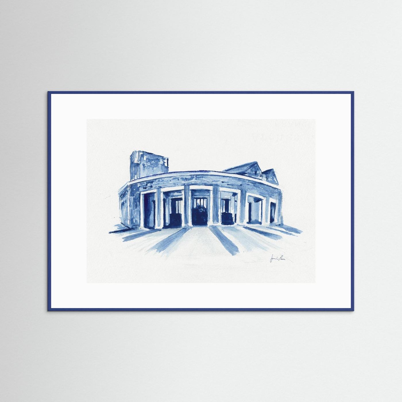 Mullen Performing Arts Center, art print - Villanova University wall art