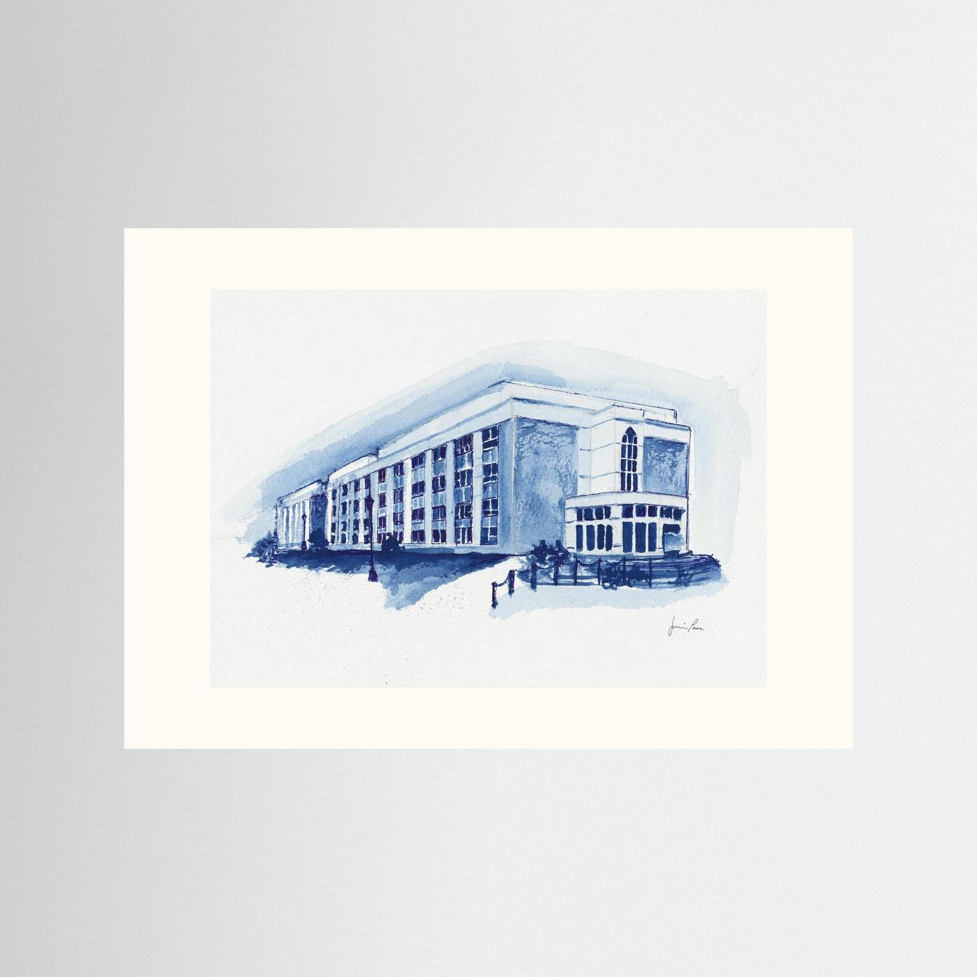 Mendel Science Center,  archival print - Villanova University wall art