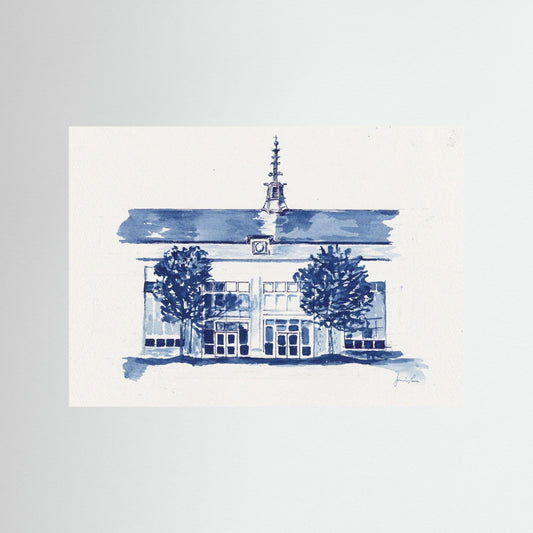 Dougherty Hall, archival print - Villanova University wall art