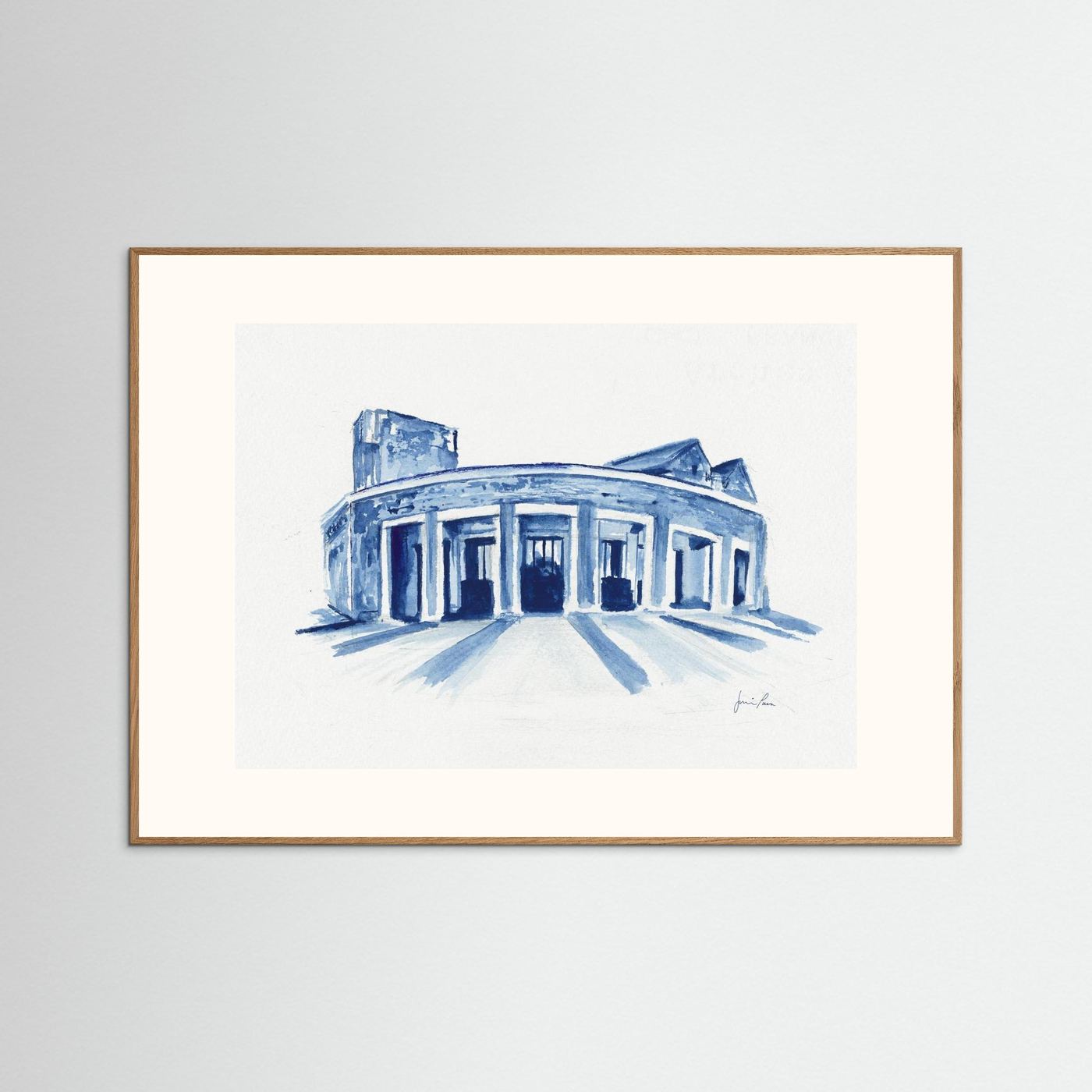 Mullen Performing Arts Center, art print - Villanova University wall art
