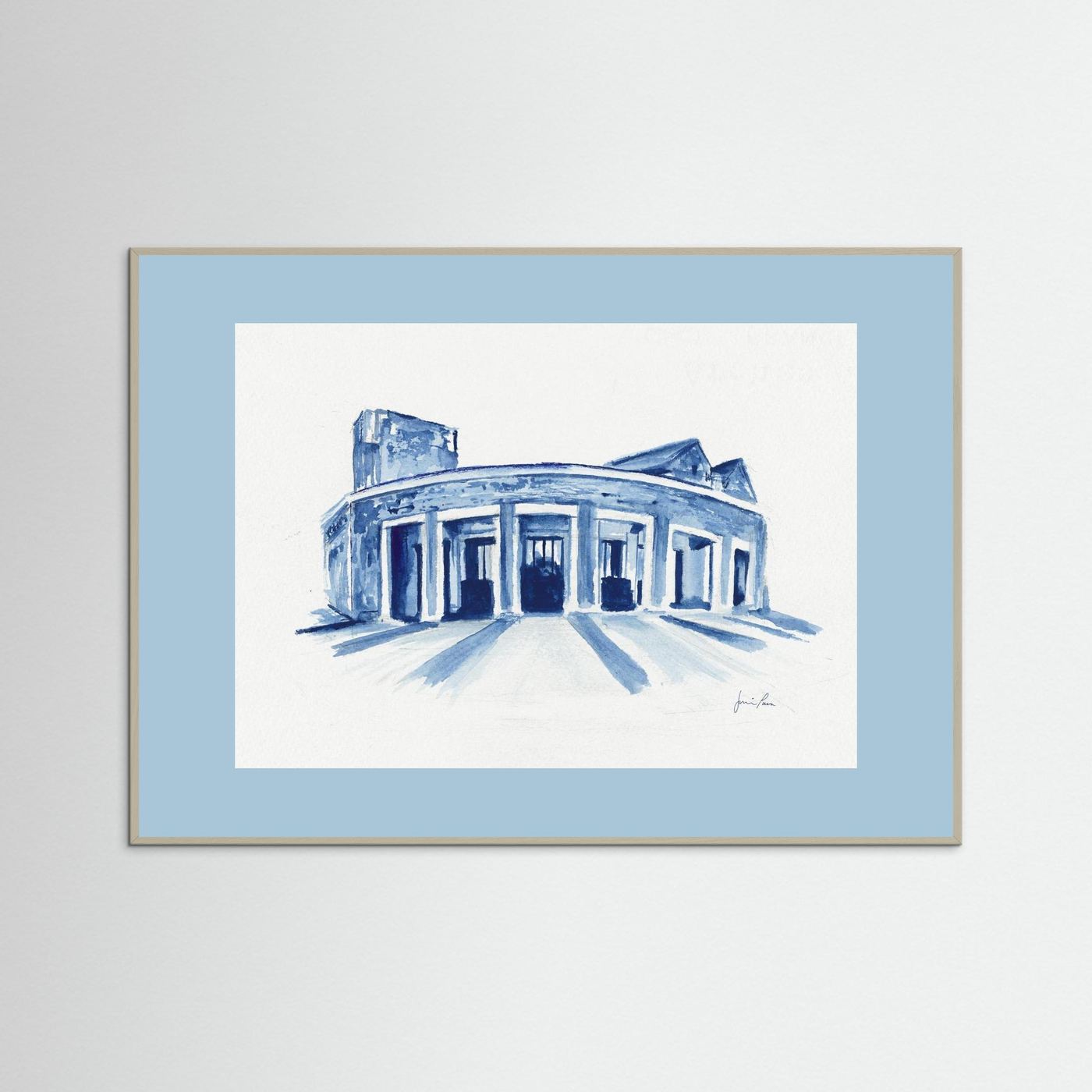 Mullen Performing Arts Center, art print - Villanova University wall art