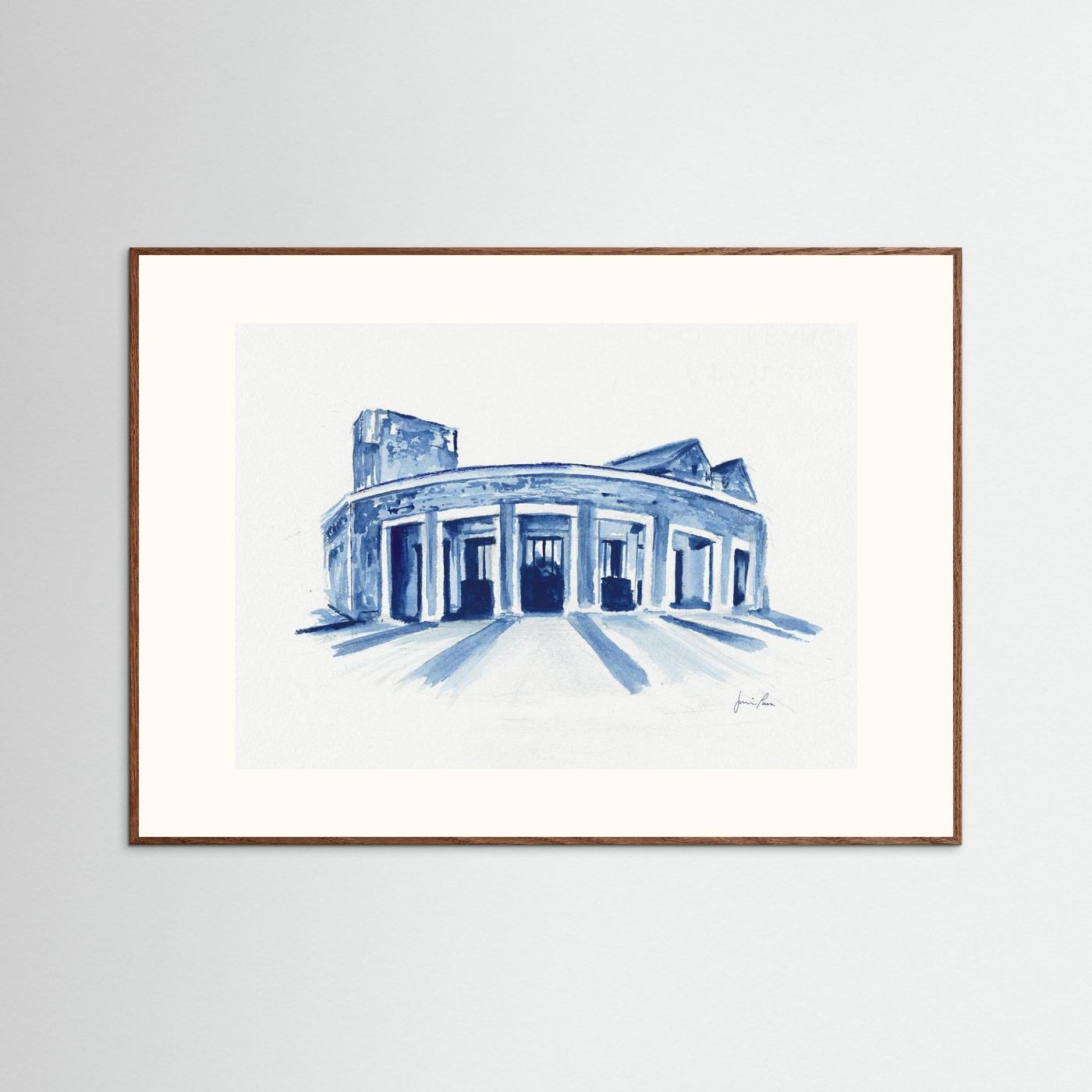 Mullen Performing Arts Center, art print - Villanova University wall art