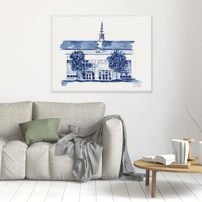 Dougherty Hall, canvas print - Villanova University wall art