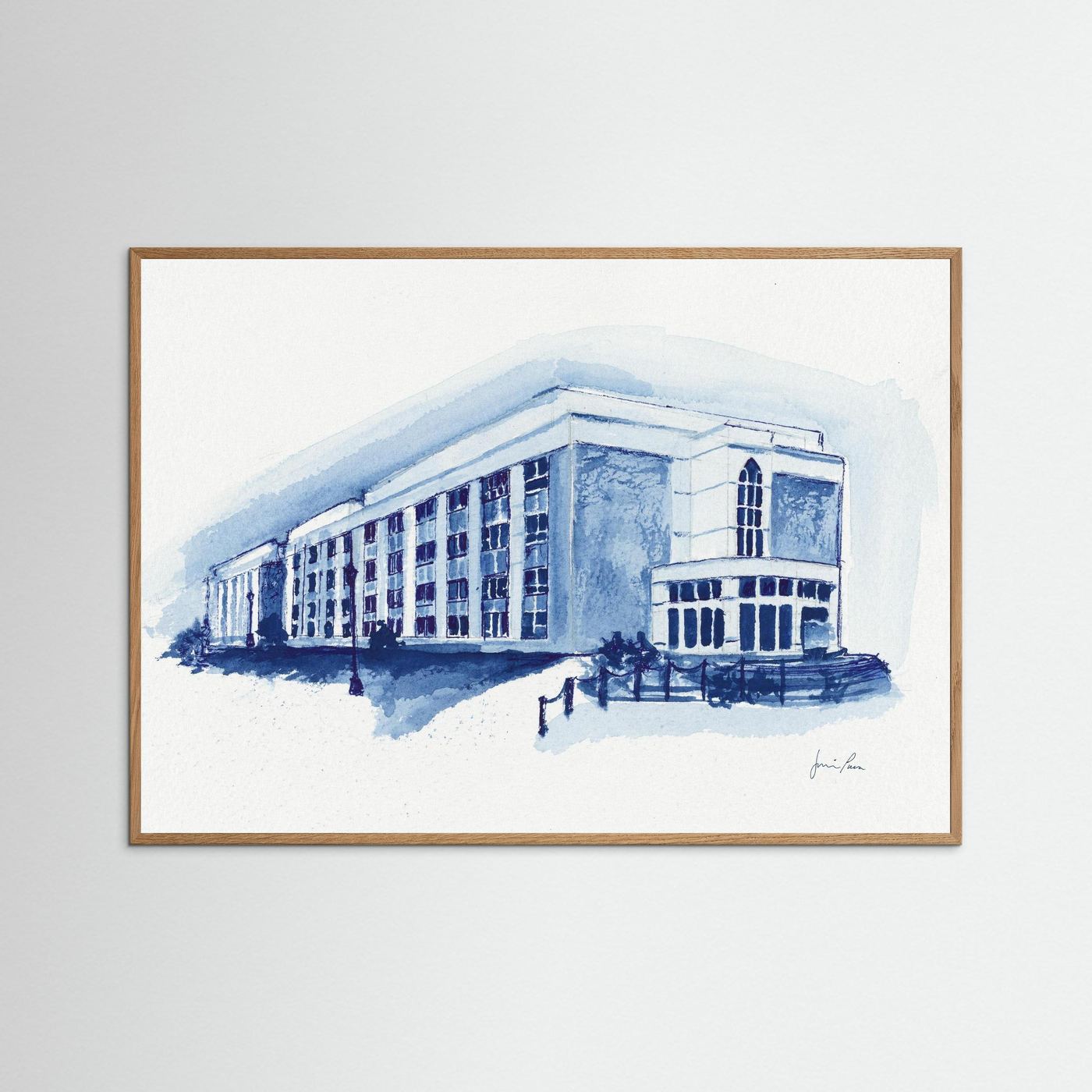 Mendel Science Center, archival print - Villanova University
