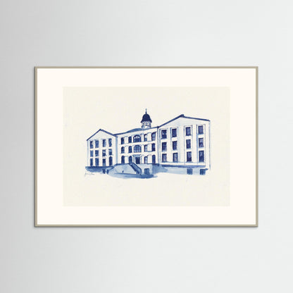 Villanova University, Alumni Hall, archival print