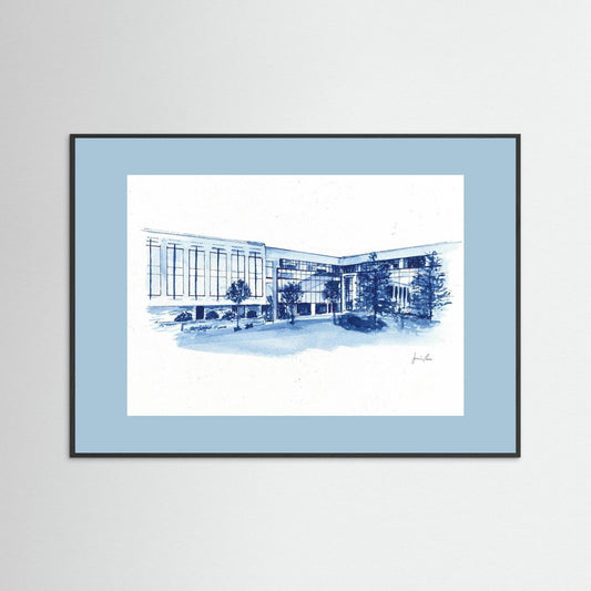 Widger School of Law, art print- Villanova University wall art