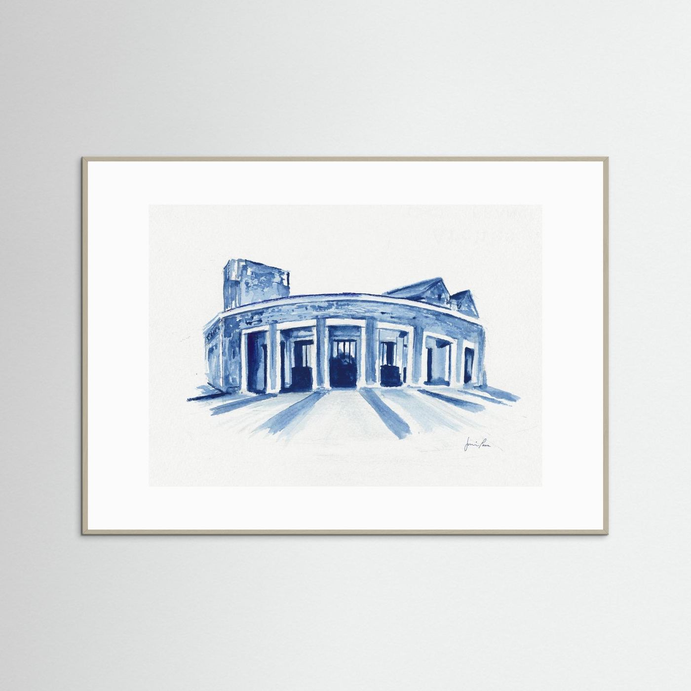 Mullen Performing Arts Center, art print - Villanova University wall art