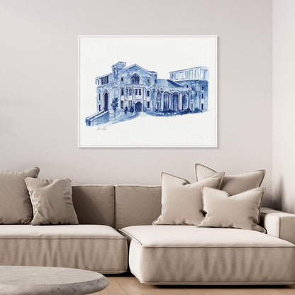 Drosdick Hall, canvas print - Villanova University wall art