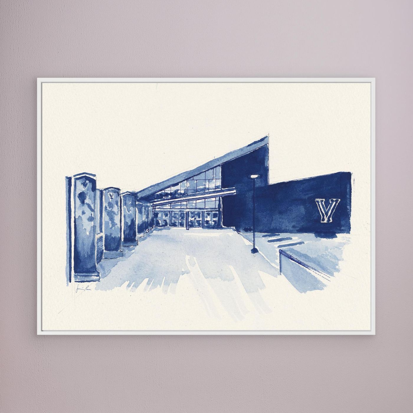 Finneran Pavilion, canvas print - Villanova University wall art