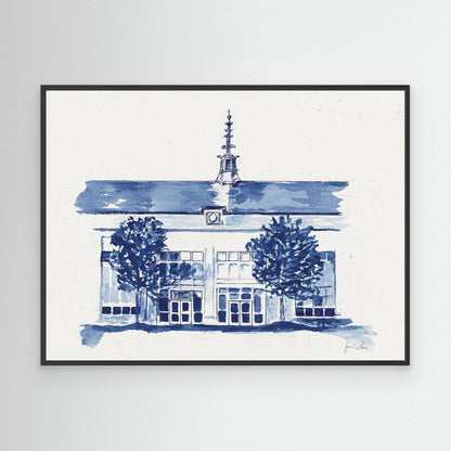 Dougherty Hall, canvas print - Villanova University wall art