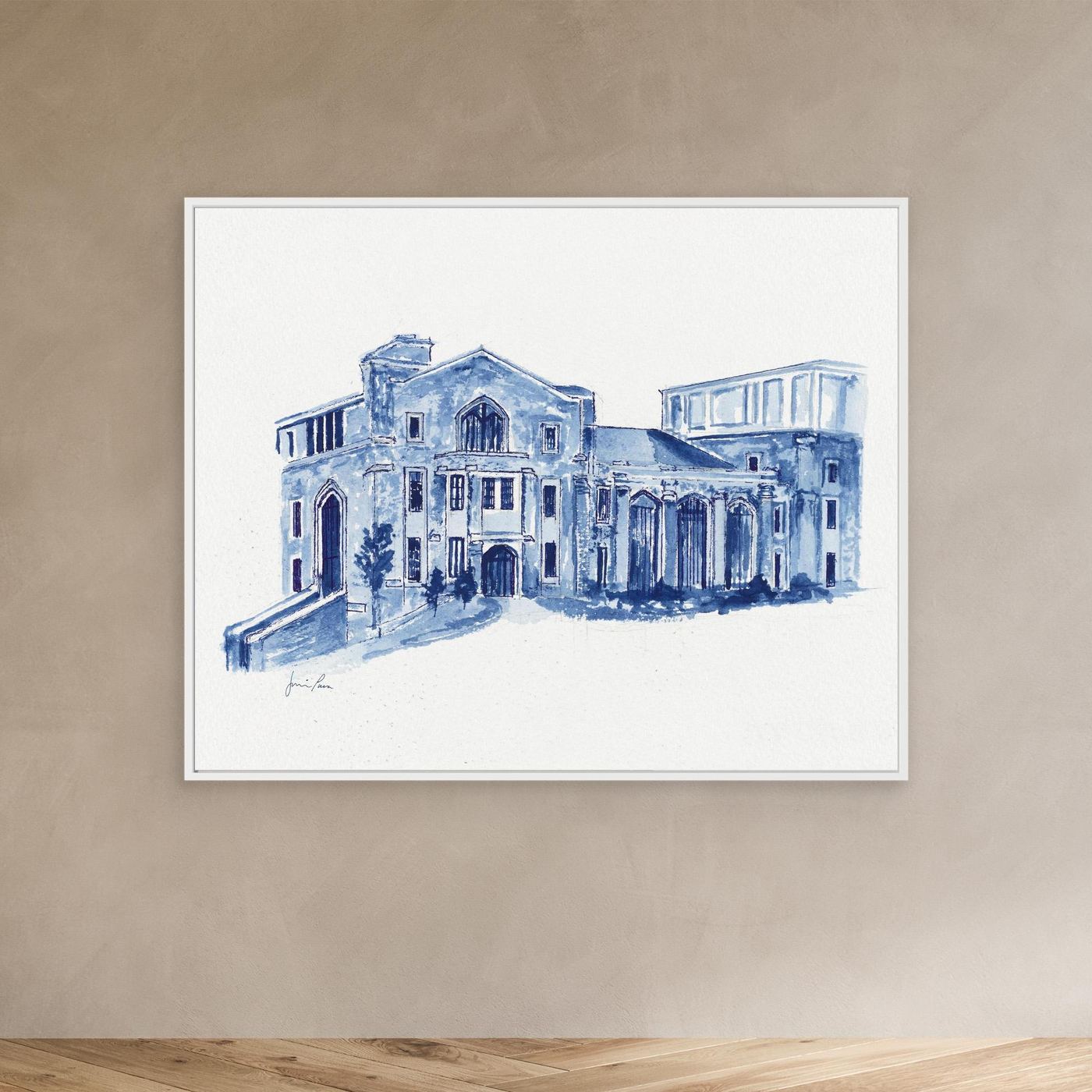 Drosdick Hall, canvas print - Villanova University wall art
