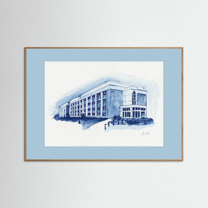 Mendel Science Center,  archival print - Villanova University wall art