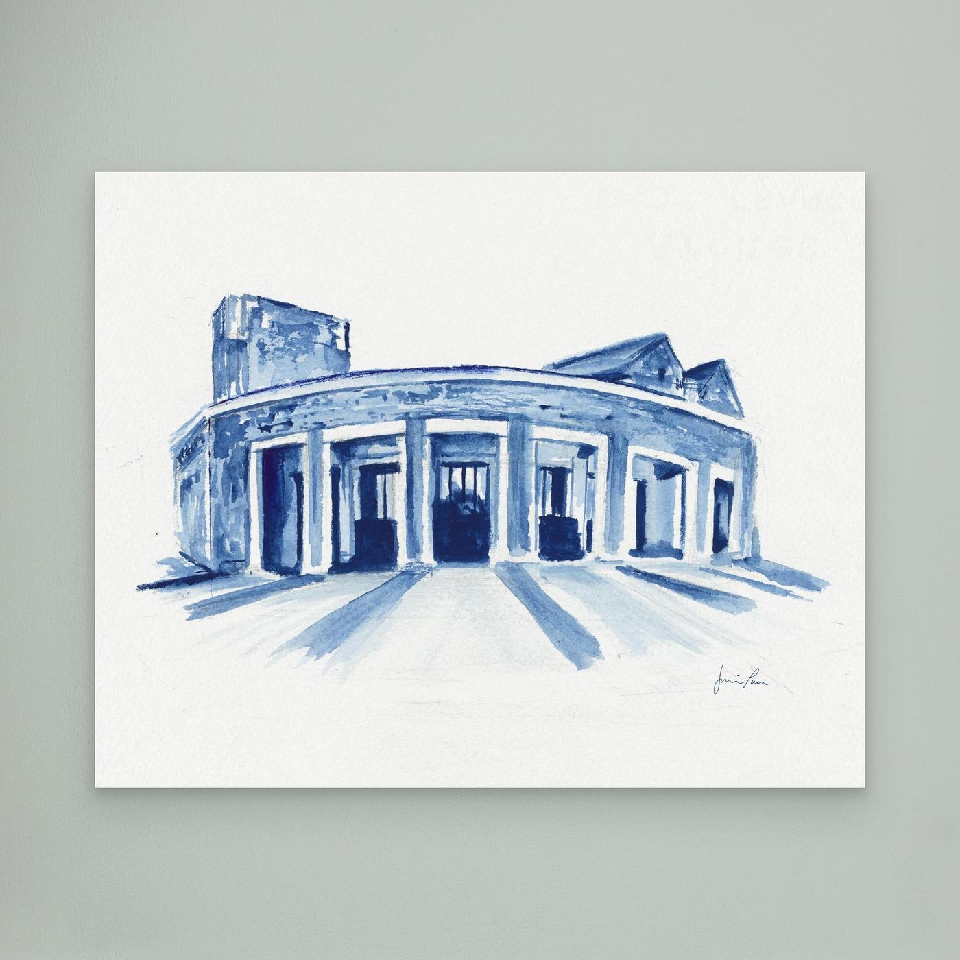 Mullen Performing Arts Center, canvas print - Villanova University wall art