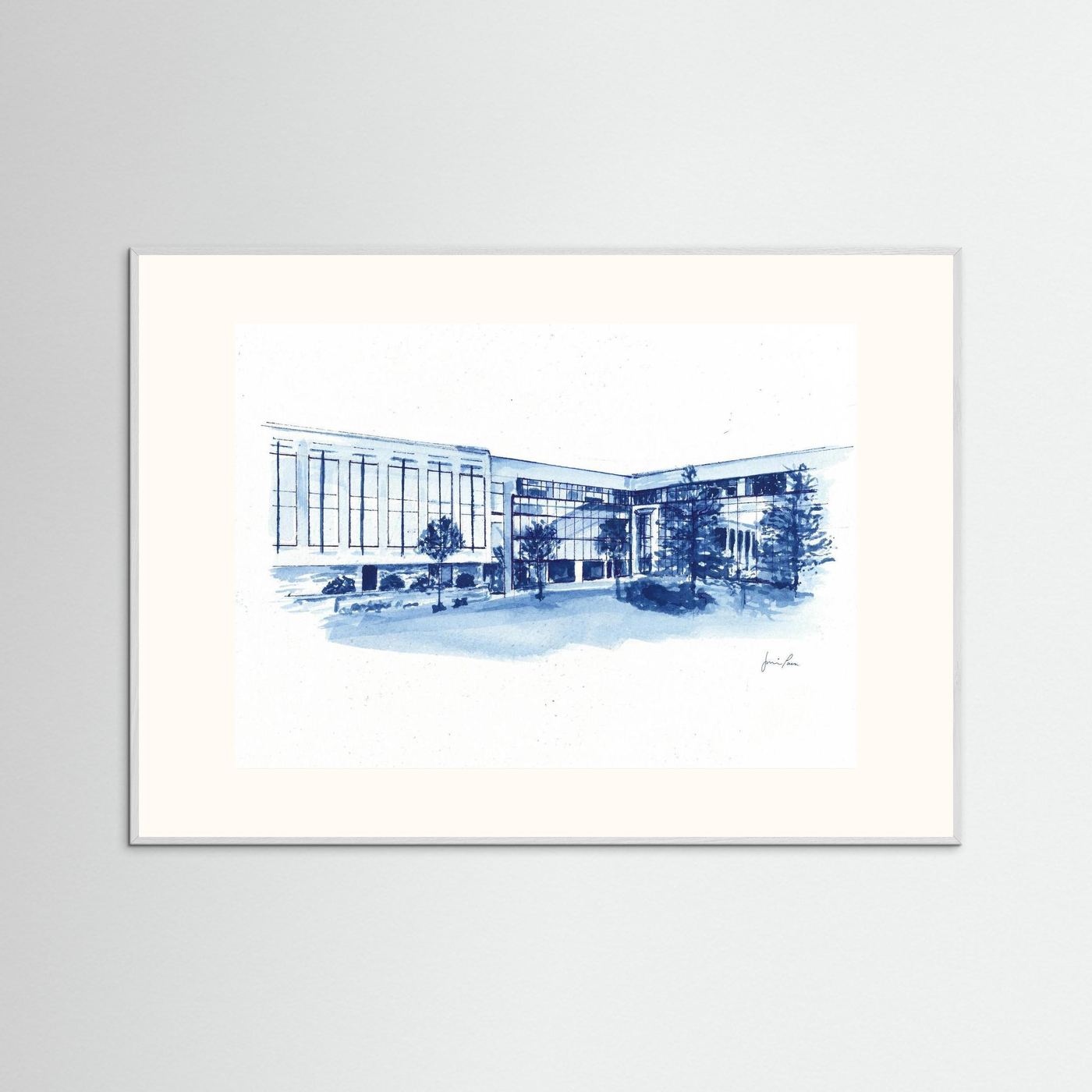 Widger School of Law, art print- Villanova University wall art