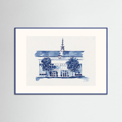 Dougherty Hall, archival print - Villanova University wall art