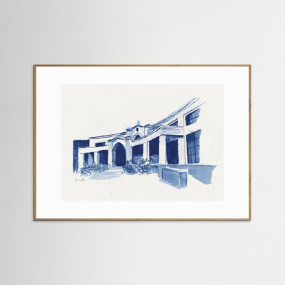 Bartley Hall,  art print - Villanova University wall art