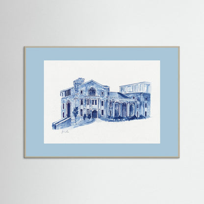 Drosdick Hall, art print - Villanova University wall art
