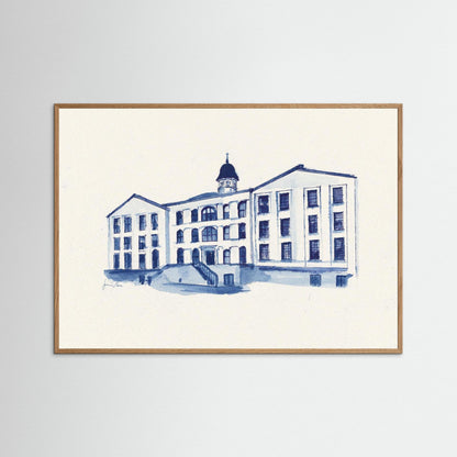 Villanova University, Alumni Hall, archival print