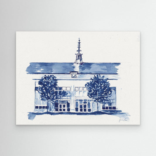 Dougherty Hall, canvas print - Villanova University wall art