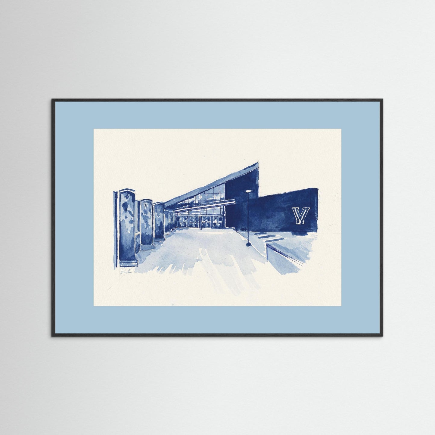Villanova University, Finneran Pavilion, archival print