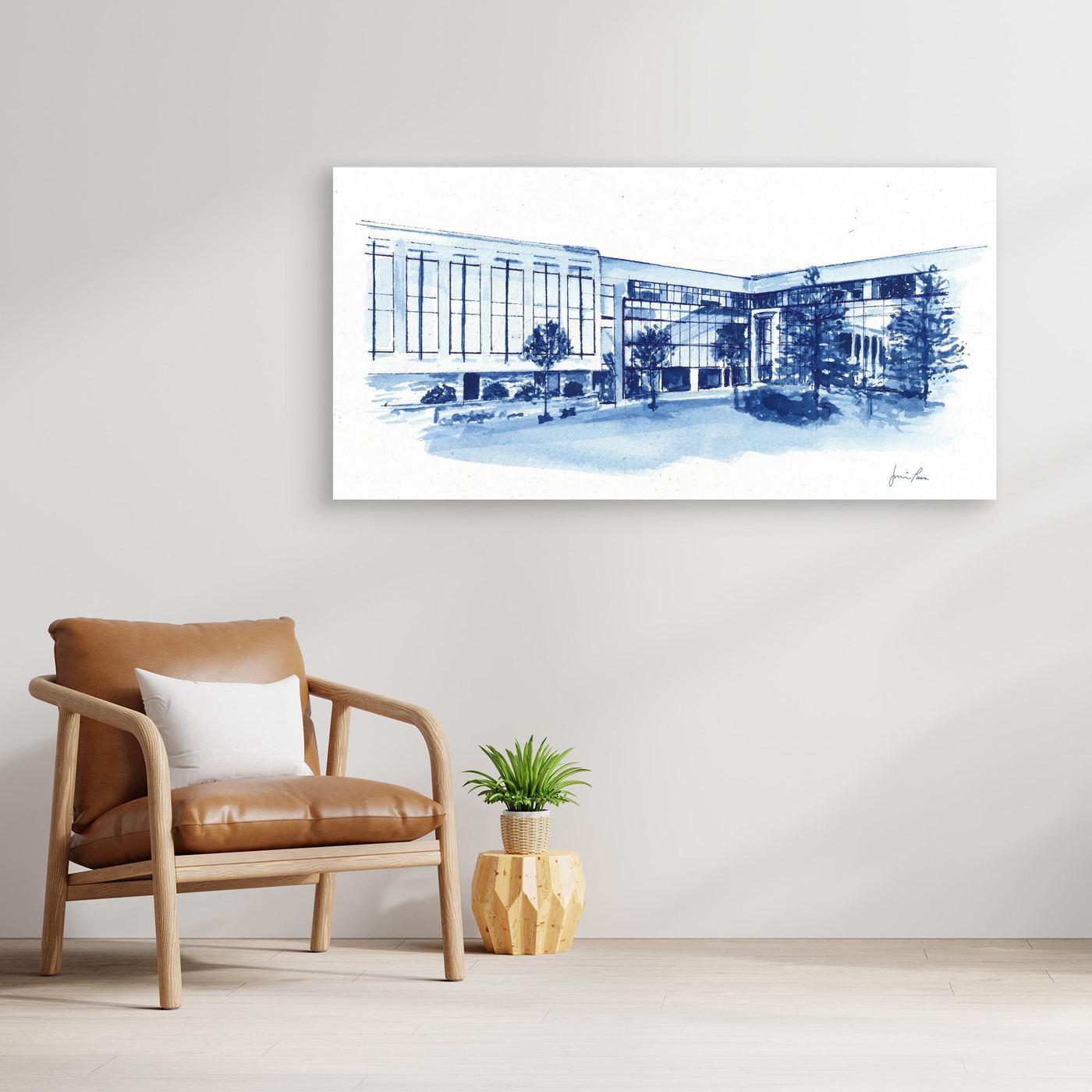 Widger School of Law, canvas print - Villanova University wall art