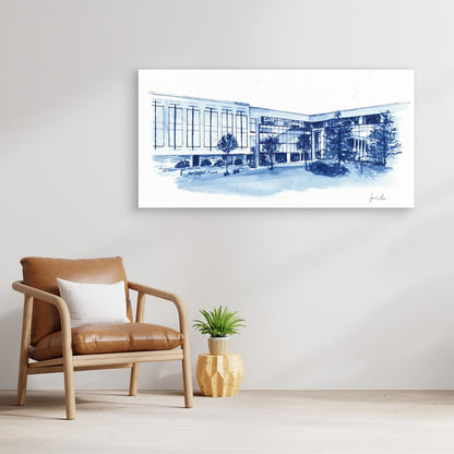 Widger School of Law, canvas print - Villanova University wall art