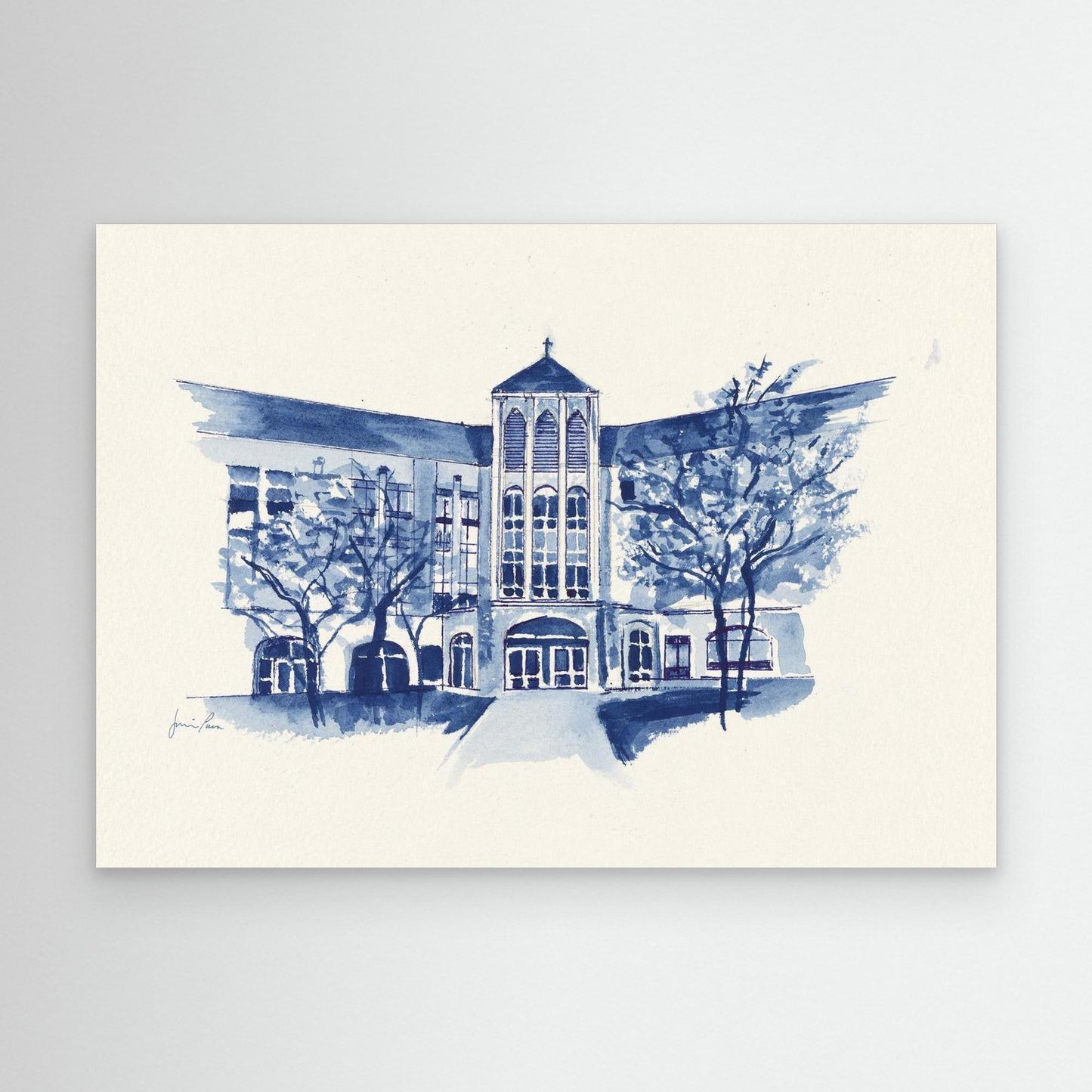 Villanova University, Driscoll Hall, College of Nursing, canvas print