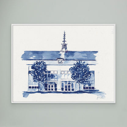 Dougherty Hall, canvas print - Villanova University wall art