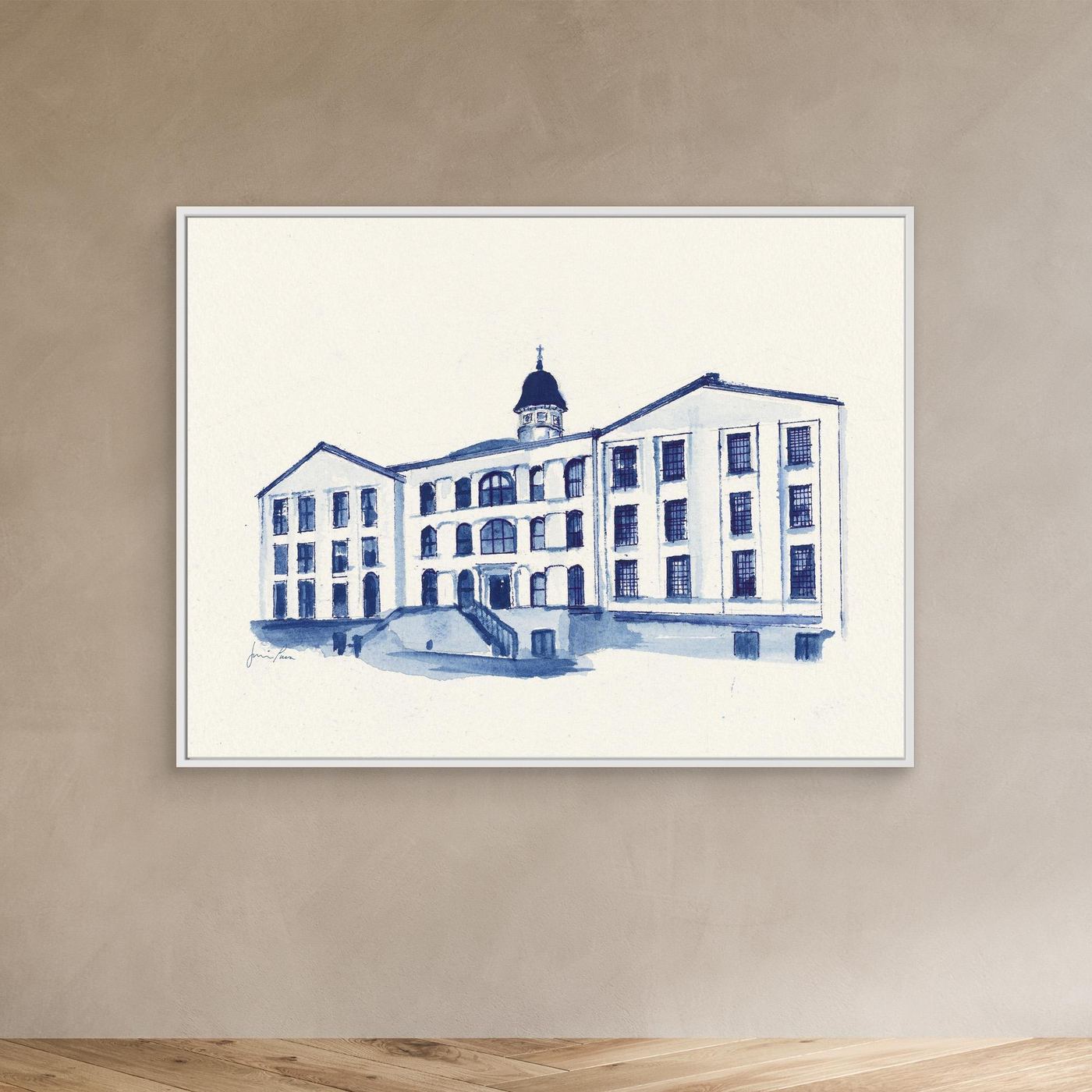 Alumni Hall, canvas print - Villanova University wall art