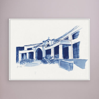 Bartley Hall,  canvas print - Villanova University wall art