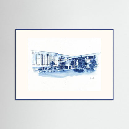 Widger School of Law, art print- Villanova University wall art