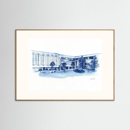 Widger School of Law, art print- Villanova University wall art