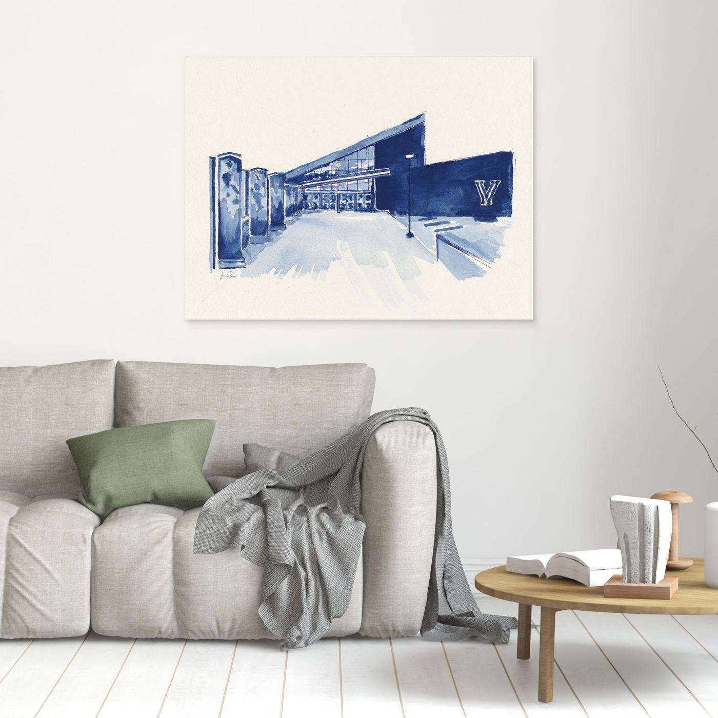 Finneran Pavilion, canvas print - Villanova University wall art