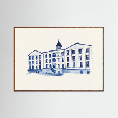 Villanova University, Alumni Hall, archival print