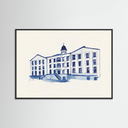 Villanova University, Alumni Hall, archival print