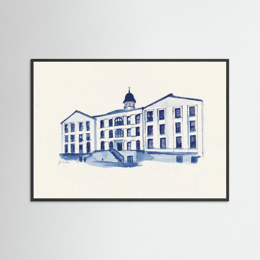 Villanova University, Alumni Hall, archival print