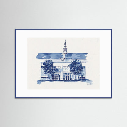 Dougherty Hall, archival print - Villanova University wall art