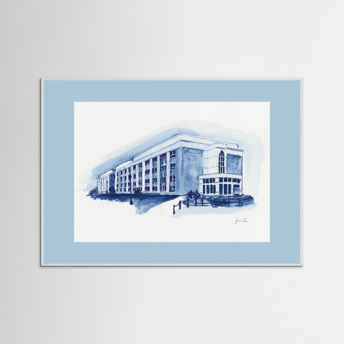 Mendel Science Center,  archival print - Villanova University wall art
